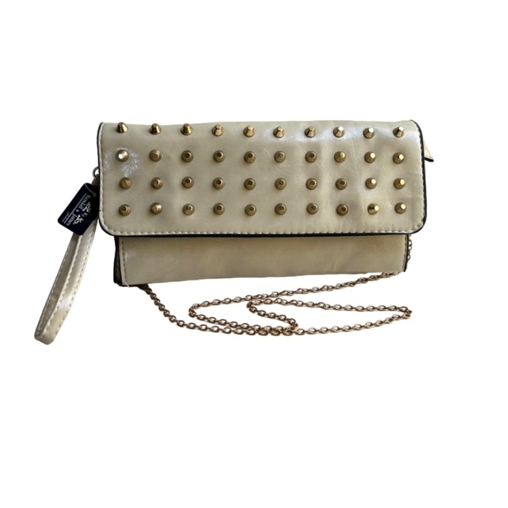 NWT KENDALL & JAMES Studded Clutch Crossbody, Clutch, Wristlet Bag - Picture 2 of 11